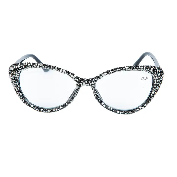 Sequin Readers Eyeglasses NEW ARRIVAL - Sequin Handmade Rhinestone Trimmed Readers