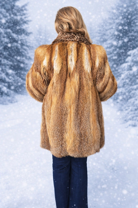 Genuine Fur Coat | Red Fox | Charlotte's Classy Closet