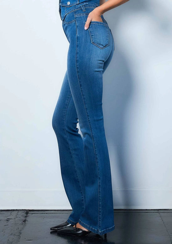 HIGH RISE Super Flattering BOOTCUT JEANS | Med Wash | Sizes 7 & 9 Only