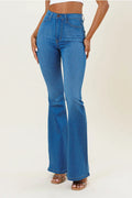 HIGH RISE SUPER FLATTERING FLARED JEANS | VIBRANT M.i.U. BRAND | Charlotte's Classy Closet