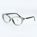 Sequin Readers Eyeglasses - Handmade AB Crystal Rhinestone Readers On a Black Frame - photo 1