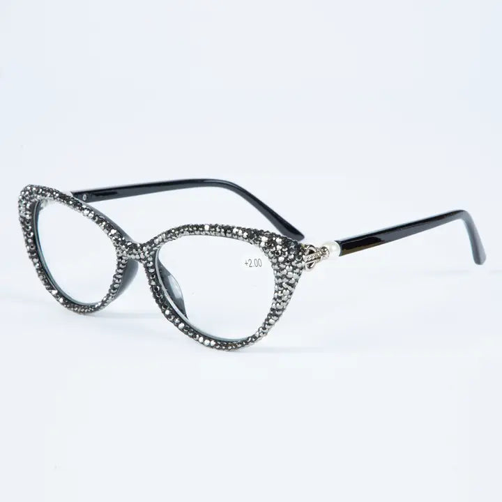 Sequin Readers Eyeglasses - Sequin Handmade Rhinestone Trimmed Readers - photo 1