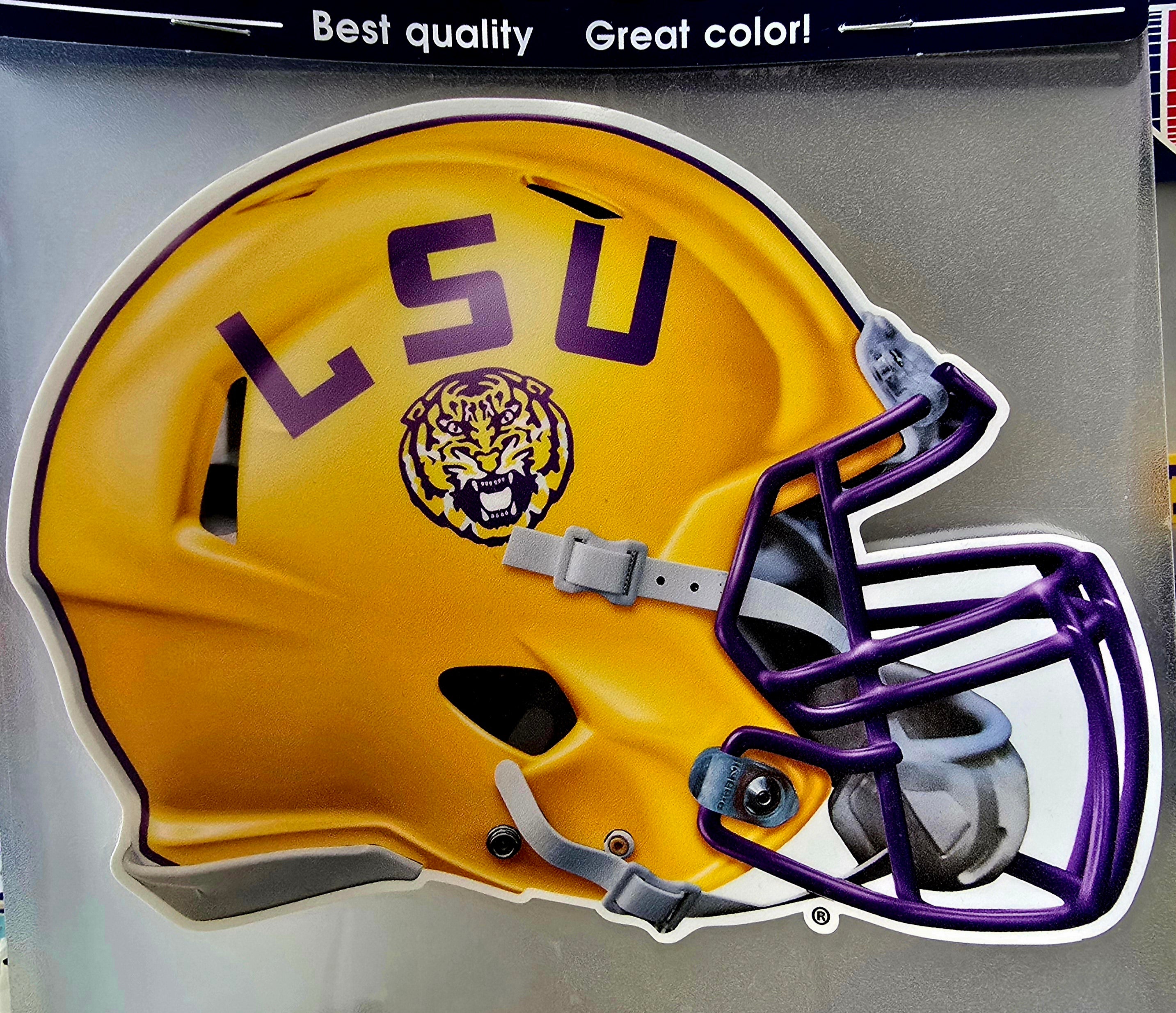 LSU Tigers Football Helmet Decal – 6¼" x 8"