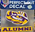 LSU Decal - LSU Purple & Gold Alumni Decal
