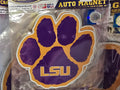 LSU Auto Magnet - Paw Style Small