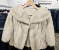 Genuine Fur Mink Stole Multicolor Ivory & Taupe - photo 1