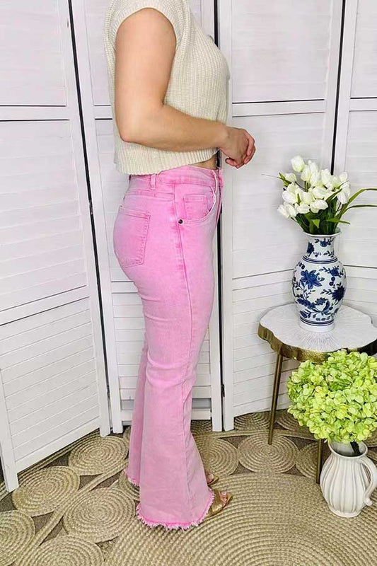 Jeans - Southern Stitch Pink Slightly Flared Jeans NEW ARRIVAL