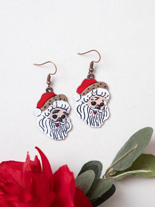 Christmas Santa Claus Earrings | Charlotte's Classy Closet