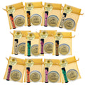 Honey House Naturals 2-Piece Gift Set - Honey Scented Lotion and Raspberry Pomegranate Lip Butter wrapped in a  Gorgeous Gold Organza Bag