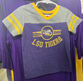 LSU Toddler - Colloseum LSU Toddler Girls V-Neck T-Shirt With Glitter - Size 2T