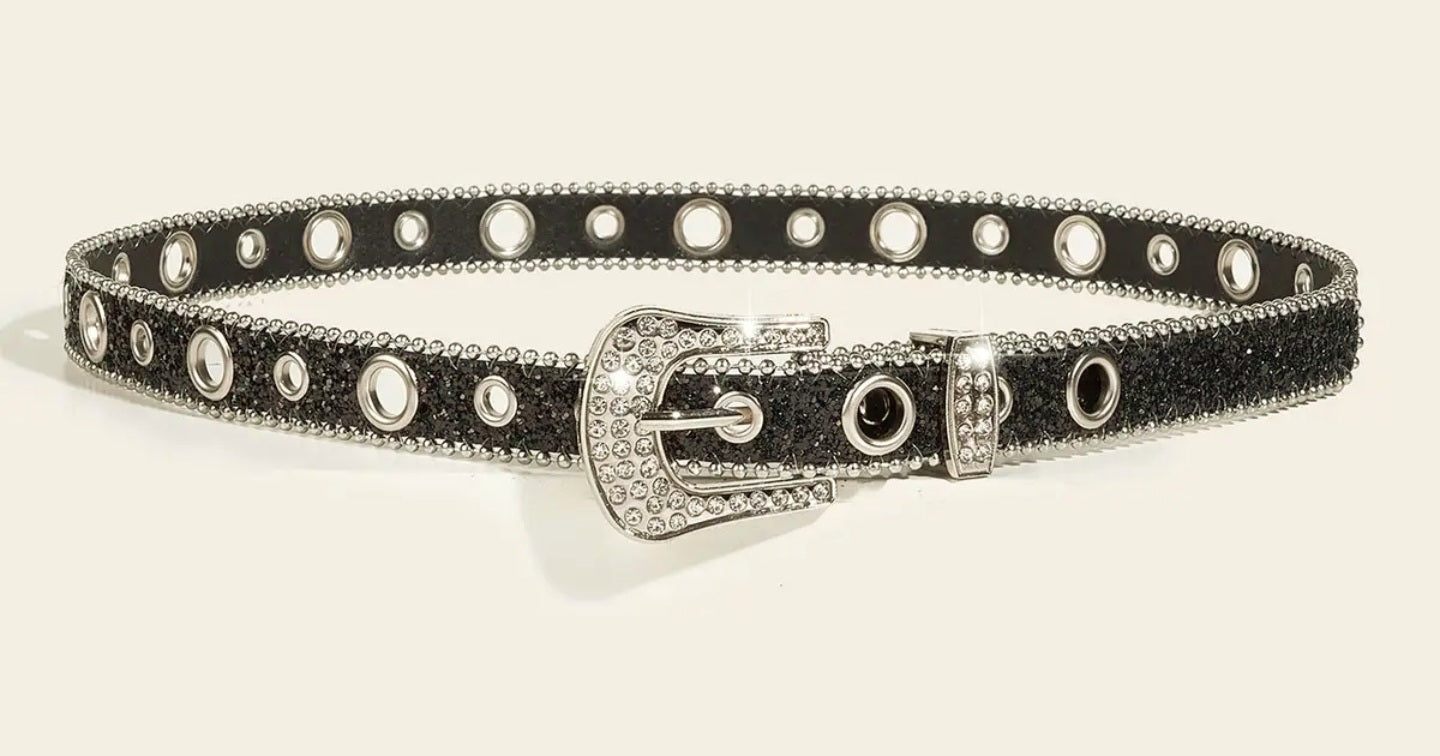 Belt - Rhinestone Trimmed Belt With Lots of Sparkle!