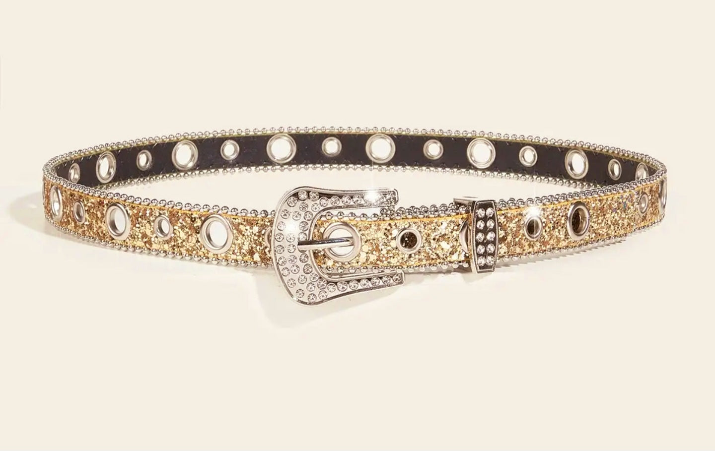 Belt - Rhinestone Trimmed Belt With Lots of Sparkle!