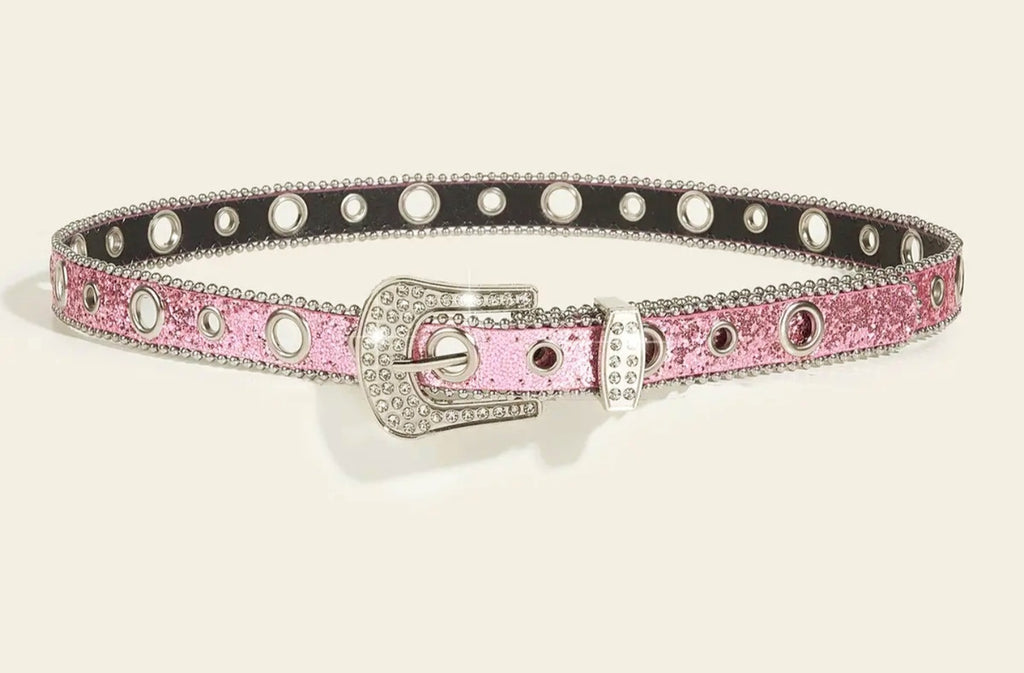 Rhinestone Trimmed Belts With Lots of Sparkle! Comes in 4 Sparkling Colors - photo 2