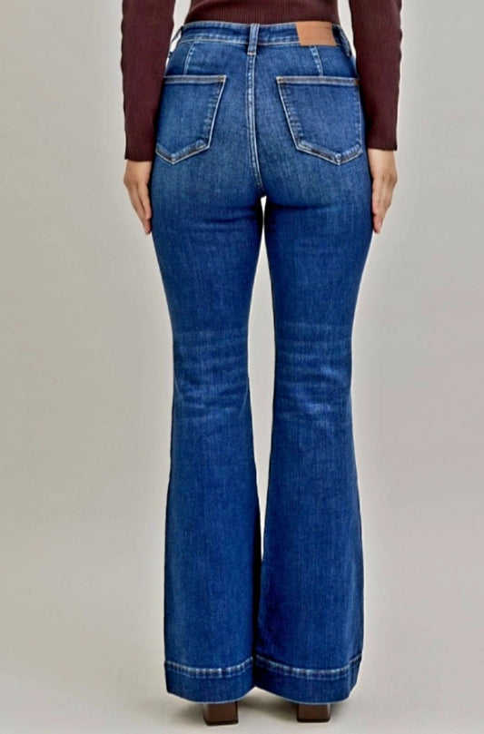 Judy Blue Flare Jeans Medium Wash at Charlotte's Classy Closet Bossier City