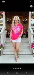 SOUTHERN STITCH Fuchsia "How Sweet It Is To Be Loved By You" GRAPHIC S/S T-SHIRT | S-3X
