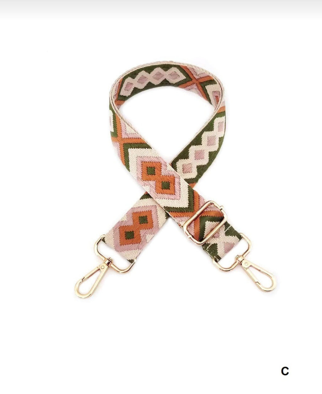 Guitar Strap for Crossbody & Shoulder Bags | Adjustable | Blue, Green, Pink, or Ivory
