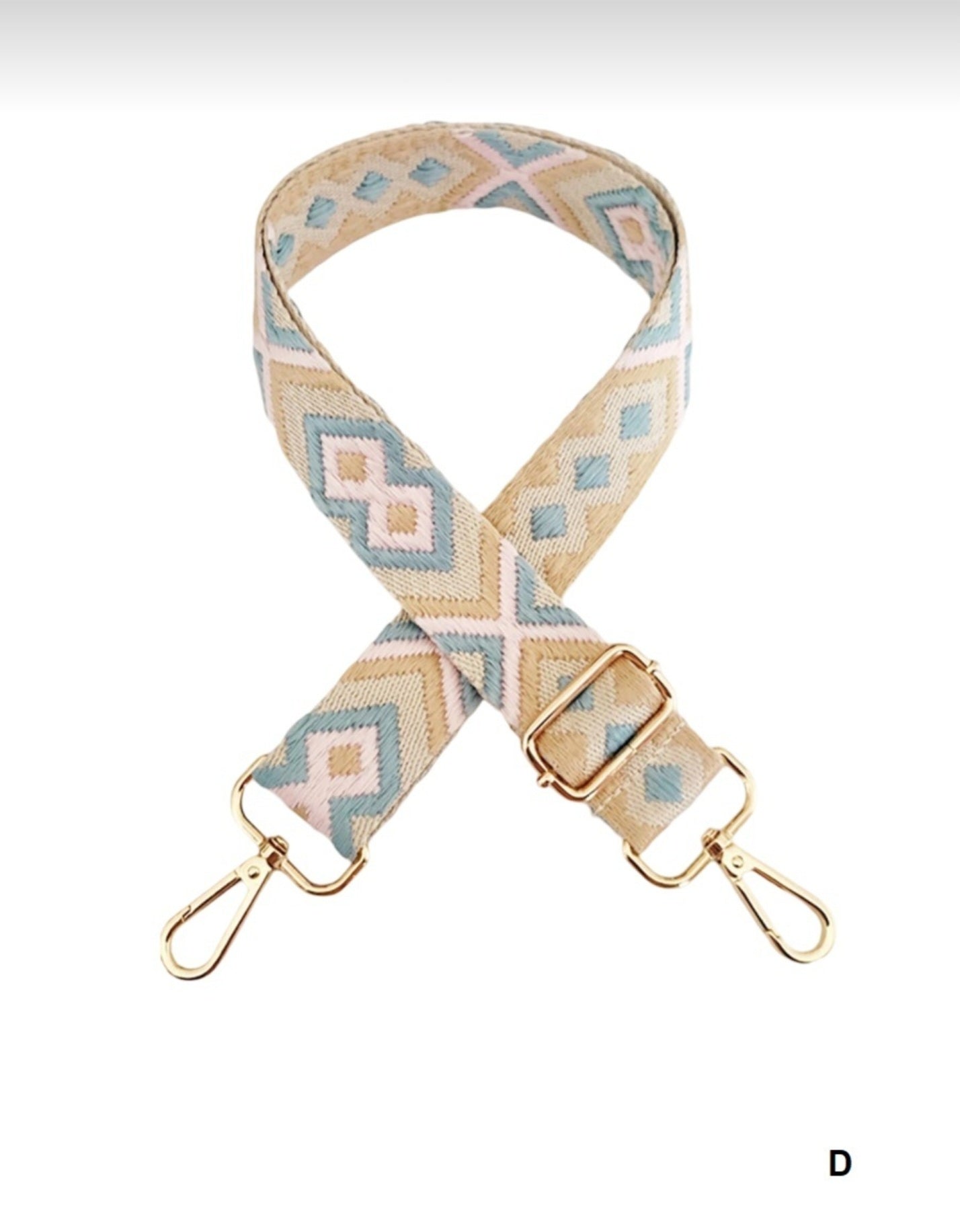 Guitar Strap for Crossbody & Shoulder Bags | Adjustable | Blue, Green, Pink, or Ivory