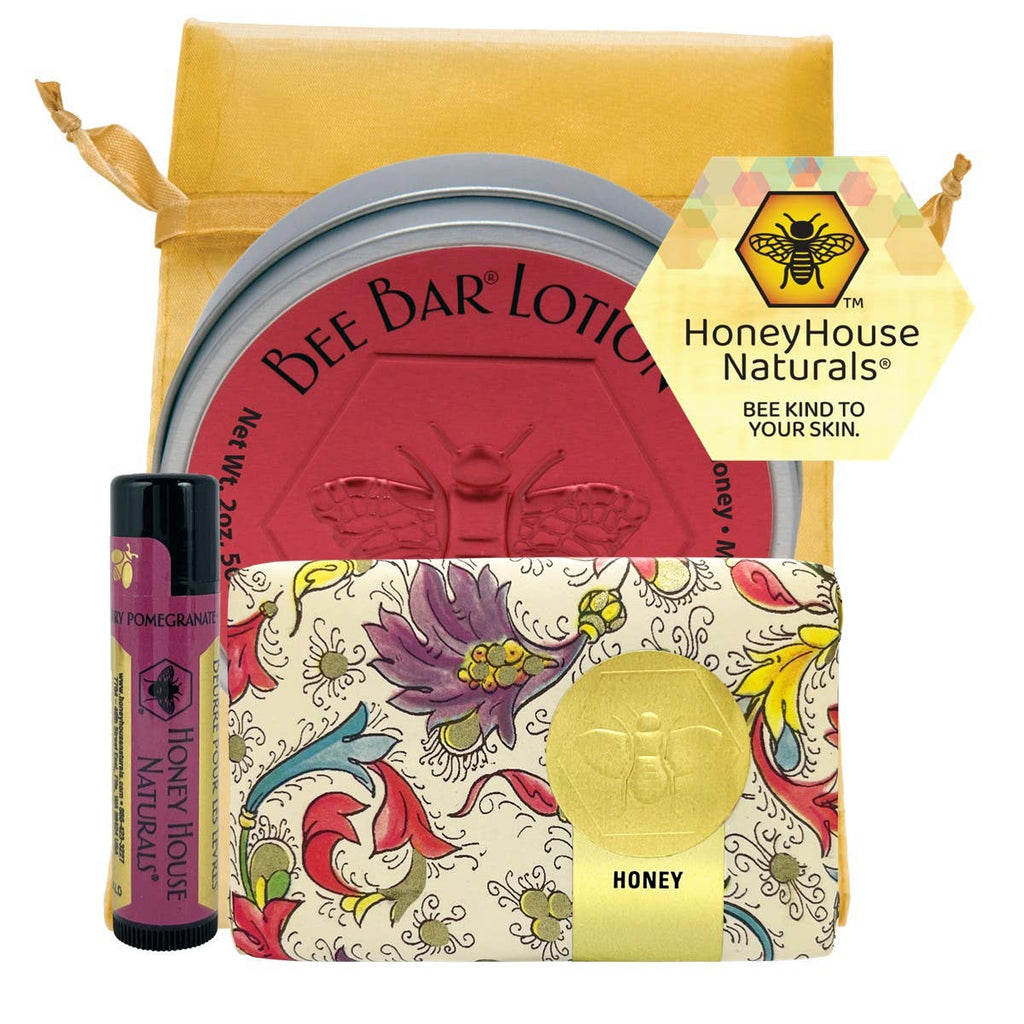 Honey House Naturals 3 Piece Gift Set - Soap, Body Lotion, Lip Butter | Charlotte's Classy Closet