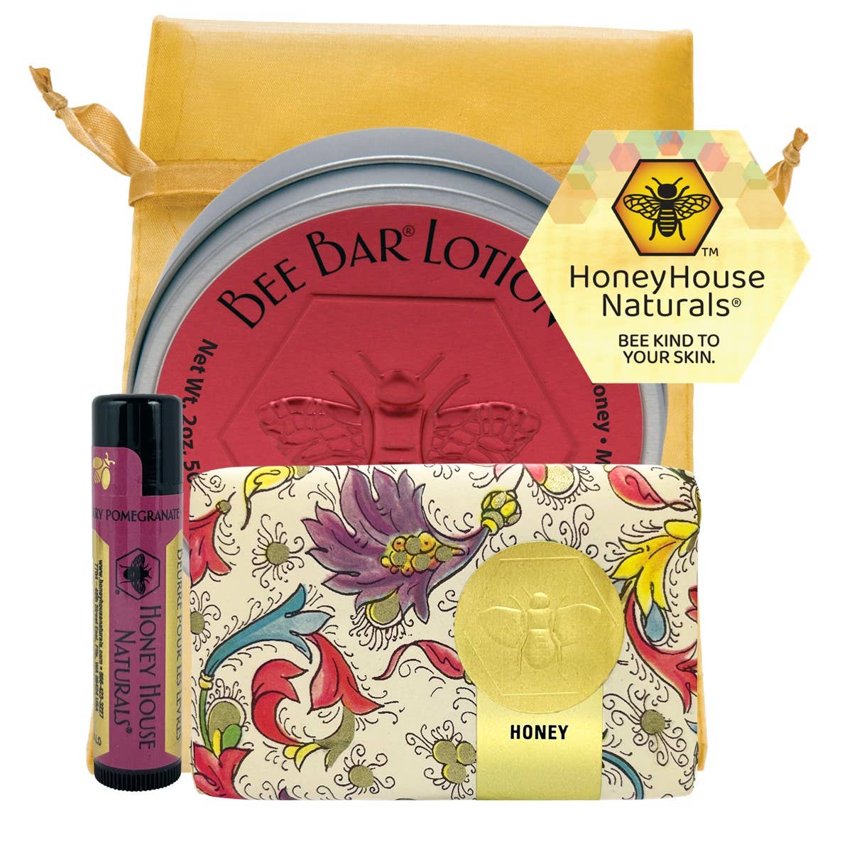 Honey House Naturals 3 Piece Gift Set - Soap, Body Lotion, Lip Butter | Charlotte's Classy Closet