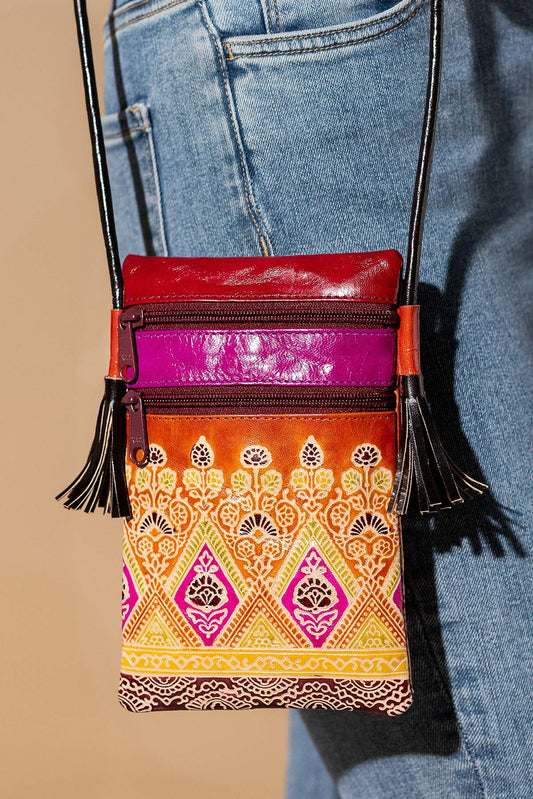 The "Charlotte" Hand-painted Genuine Leather Crossbody Bag | Charlotte's Classy Closet