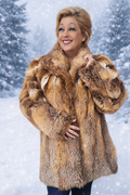 Genuine Fur Coat Red Fox - photo 1