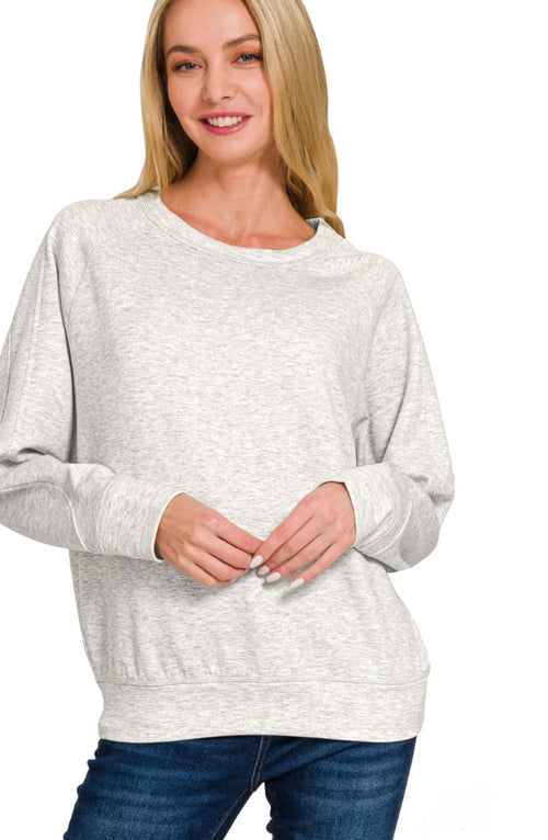 Activewear Collection SCUBA Soft Sweatshirt | Heather Gray or Bright Navy