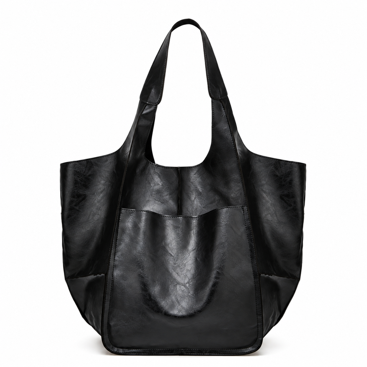 Soft Faux Leather Oversized Handbag