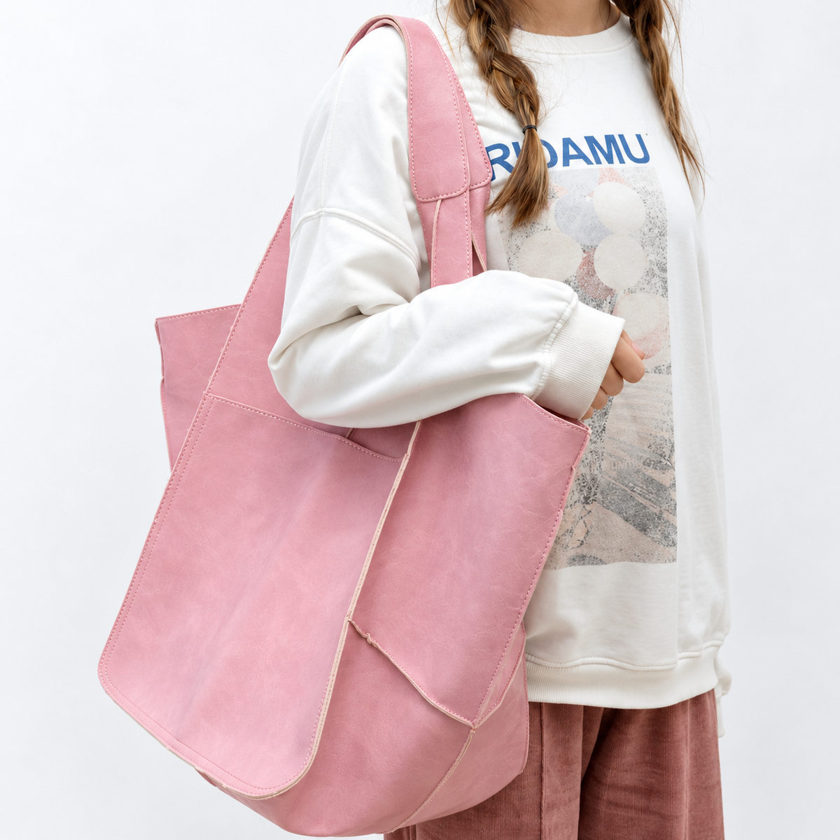 Soft Faux Leather Oversized Handbag