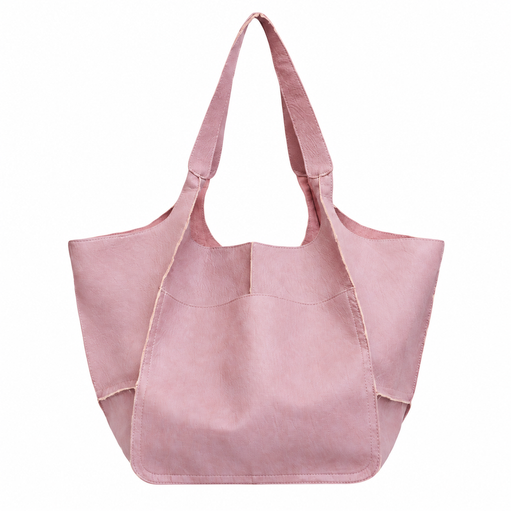 Soft Faux Leather Oversized Handbag