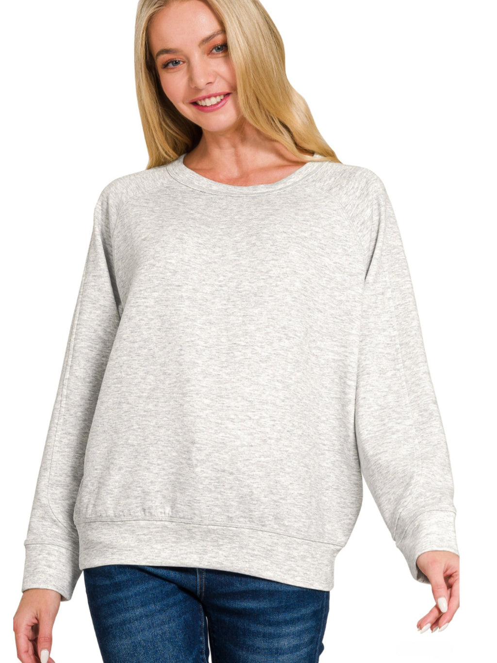 Activewear Collection SCUBA Soft Sweatshirt | Heather Gray or Bright Navy