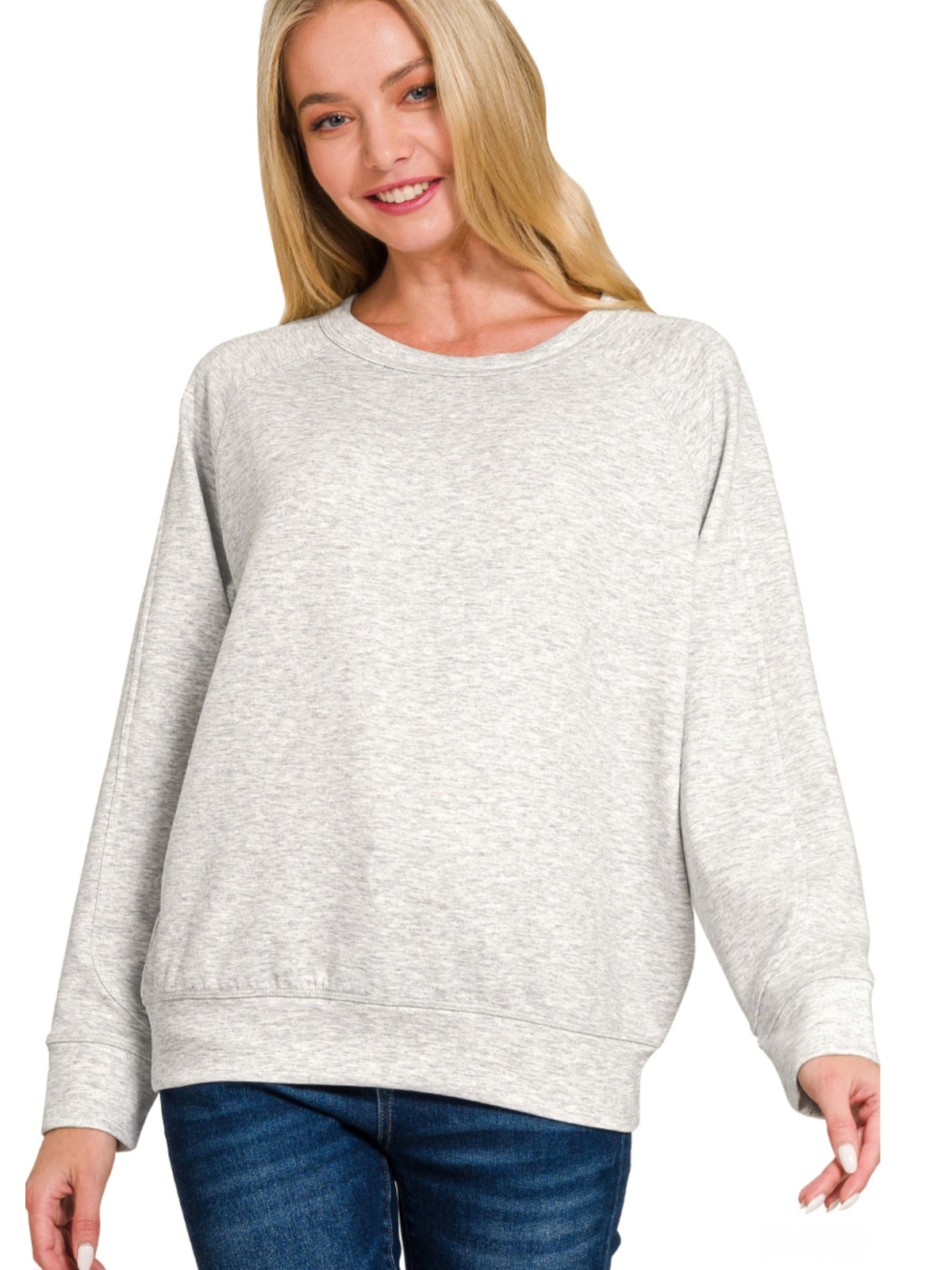 Activewear Collection SCUBA Soft Sweatshirt | Heather Gray or Bright Navy