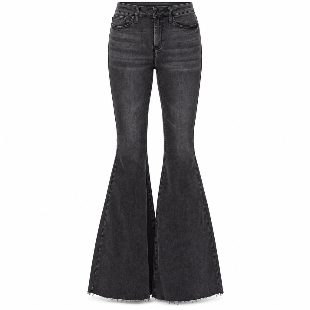 Judy Blue Jeans Medium Wash Black Super Flare Jeans | 31 Length & 34 Length - photo 2