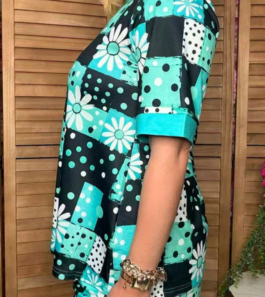 Southern Stitch Multi-Color 2-Piece Shorts and Top Outfit | Large & XL Only
