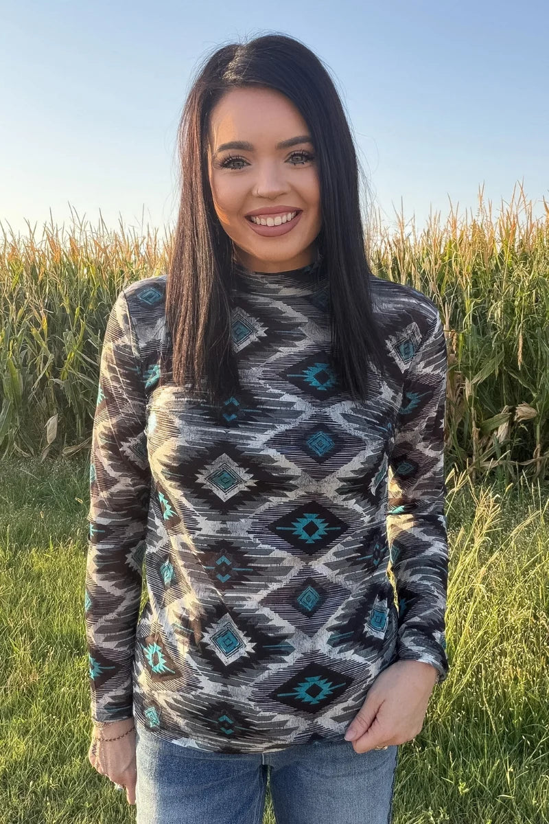 Aztec L/S Mesh Top