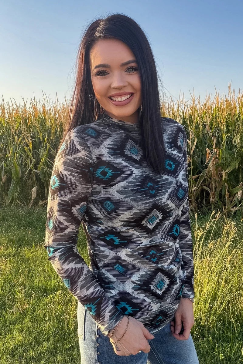 Aztec L/S Mesh Top