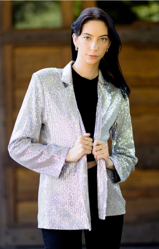 Sequin Jacket NEW ARRIVAL - Silver Sequin Jacket